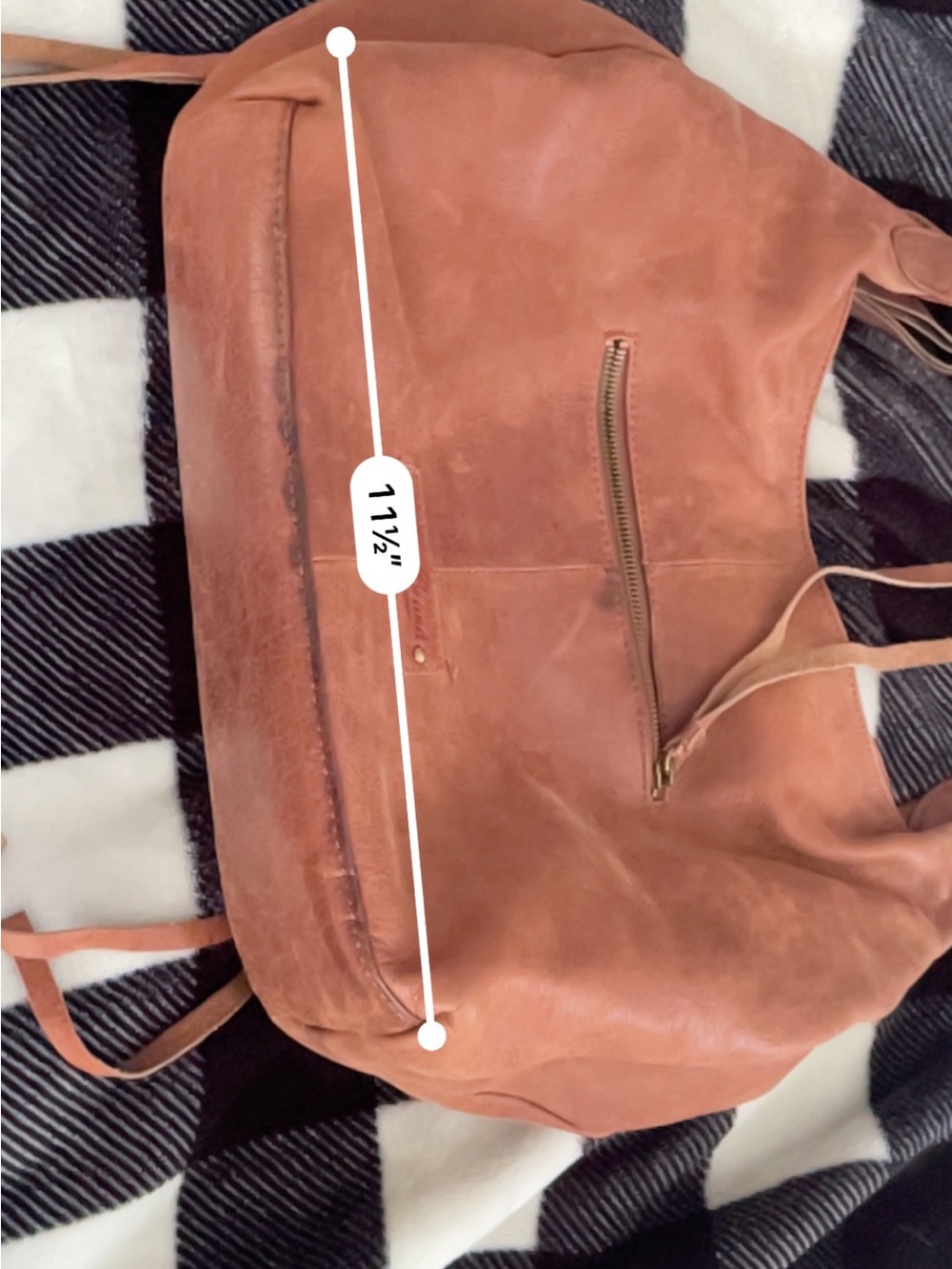 Lucky Brand Rust Brown Leather Hobo Bag with Stud Details
GUC - Picture 7 of 7